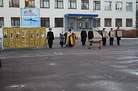 Ракетоносец Северного флота обрел флаг, освященный на мощах праведного Феодора Ушакова