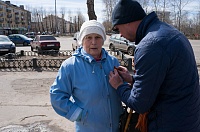 Патриотическая акция "Георгиевская лента" прошла на острове Ягры