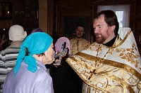 В Святочные дни в нашем храме совершен молебен для людей с нарушением слуха