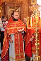 Епископ Даниил возглавил служение Божественной литургии в Воскресенском храме Северодвинска
