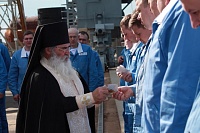 Молебен перед выходом атомной подлодки в море совершили в Северодвинске
