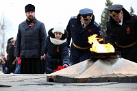 ПРОТОИЕРЕЙ ВАЛЕРИЙ СУВОРОВ ПОЗДРАВИЛ СЕВЕРЯН С ДНЕМ ПОБЕДЫ НА МИТИНГЕ В АРХАНГЕЛЬСКЕ