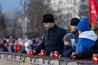 Священники епархии поучаствовали в патриотической акции «Река памяти» в Архангельске 