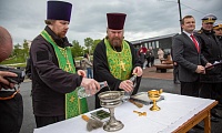В АРХАНГЕЛЬСКЕ ОСВЯТИЛИ ГИДРОГРАФИЧЕСКОЕ СУДНО «СЕНЕЖ»