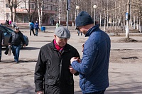 Патриотическая акция "Георгиевская лента" прошла на острове Ягры