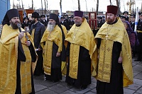 В Северодвинске военные моряки прошли крестным ходом в день памяти прав. Феодора Ушакова