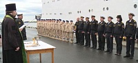 В АРХАНГЕЛЬСКЕ ОСВЯТИЛИ ГИДРОГРАФИЧЕСКОЕ СУДНО «СЕНЕЖ»