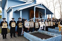 В Северодвинске военные моряки прошли крестным ходом в день памяти прав. Феодора Ушакова