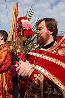 Епископ Даниил возглавил служение Божественной литургии в Воскресенском храме Северодвинска