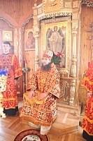 Епископ Даниил возглавил служение Божественной литургии в Воскресенском храме Северодвинска