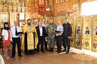 ИКОНОСТАС ПОХОДНОГО ХРАМА ОСВЯТИЛ ДЛЯ РОСГВАРДИИ СЕВЕРОДВИНСКИЙ СВЯЩЕННИК