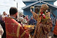Епископ Даниил возглавил служение Божественной литургии в Воскресенском храме Северодвинска
