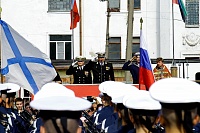 НА УСЕРДНОЕ СЛУЖЕНИЕ ОТЕЧЕСТВУ БЛАГОСЛОВИЛИ ЛИЧНЫЙ СОСТАВ УЧЕБНОГО ЦЕНТРА ВМФ РОССИИ