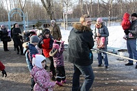 В Прощеное воскресенье на территории храма прошли масленичные гулянья