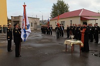 Боевое Знамя государственного морского полигона освятили в Северодвинске