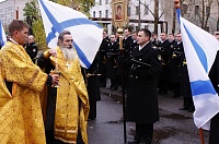 В Северодвинске военные моряки прошли крестным ходом в день памяти прав. Феодора Ушакова