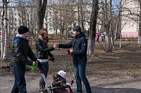 Патриотическая акция "Георгиевская лента" прошла на острове Ягры